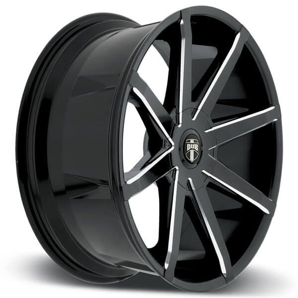 Dub Push S110 Gloss Black Chrome Accents Package