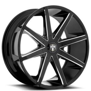Dub Push S110 Gloss Black Chrome Accents Package
