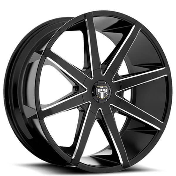 Dub Push S110 Gloss Black Chrome Accents Package